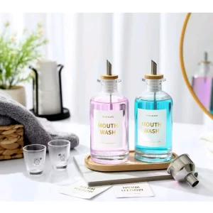 350ml 500ml Glass Olive Oil Bottle with Easy-Open Nozzle