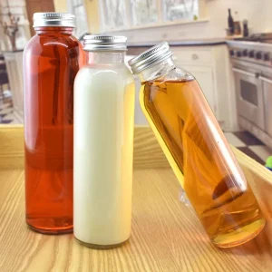 350ml 750ml 1000ml Transparent Glass Beverage and Juice Bottles