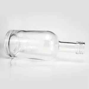 350ml Empty Flint Glass Liquor Bottles for Vodka, Whiskey, Tequila and Brandy with Cork