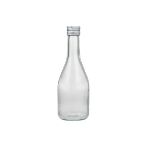 350ml Empty Glass Beverage Bottle with Screw Lid for Milk, Fruit Juice, Wine, Spirits, and Tequila