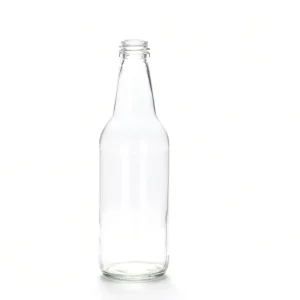 350ml Transparent Glass Beverage and Soda Bottles with Lids