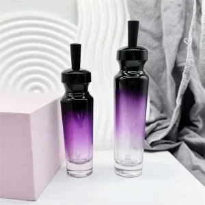 35ml 55ml Purple Glass Decorative Essential Oil Dropper Bottles