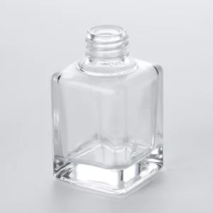 35ml Square Transparent Glass Essential Oil Bottle with Pump Sprayer for Hair Care and Cosmetics