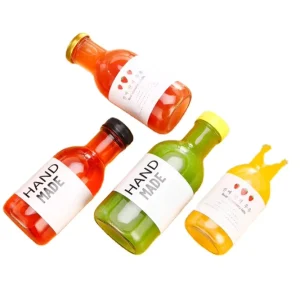 360ml 500ml Water Milk Drink Glass Hot Sauce 12oz Squeeze 16 oz Salad Packaging Bottle Chilli Sauce Glass Bottle