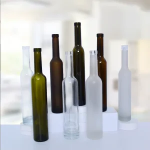375ml 500ml 750ml Clear, Amber, or Black Long Neck Glass Bottle for Vodka and Ice Wine