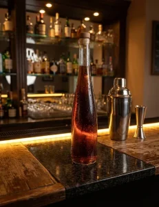 375ml 500ml 750ml Long-Neck Transparent Matte Glass Bottle with Cork Seal for Fruit Wine, Water, Vodka and Whiskey