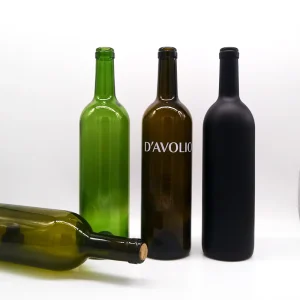 375ml 500ml 750ml Red Wine Glass Bottle Dark Green Burgundy Champagne Bottle