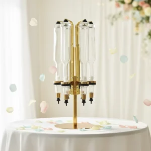 375ml 6-Head Perfume Filling Machine and Dispenser with Rotary Stand