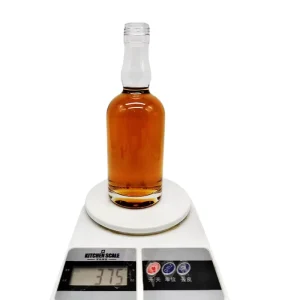 375ml Clear Empty Glass Liquor Bottle for Vodka Gin Rum Tequila Whisky Brandy and Spirits