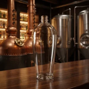 375ml Clear Oval Amphora-Shaped Glass Bottle with Screw Cap for Olive Oil, Cooking Sauce and Vinegar