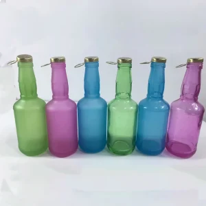 375ml Light Clear Empty Glass Beer, Champagne, and Carbonated Drink Bottle for Sparkling Wine, Alcohol, Juice, and Soda