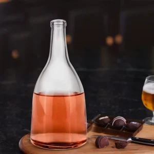 375ml or 500ml Whiskey Glass Wine Bottle with Stopper