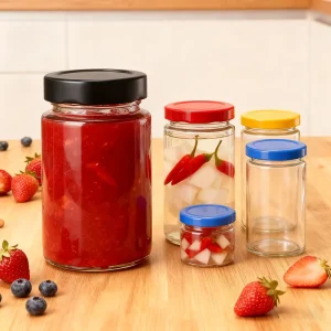 380ml 250g Glass Honey Jar with Cap for Food-Grade Kitchen Storage