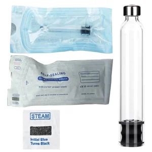 3mL Steam Sterilized Glass Vial Cartridge with Aluminum Lid and Rubber Stopper for V2 Pen Cosmetic Liquid Packaging
