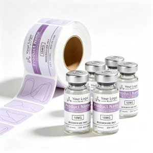 3ml 10ml Borosilicate Glass Vials with Labels for Lyophilized Peptide Powder