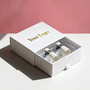 3ml 10ml Glass Vial Box Packaging with Plastic Tray Custom Embalaje Vial Shipping Boxes
