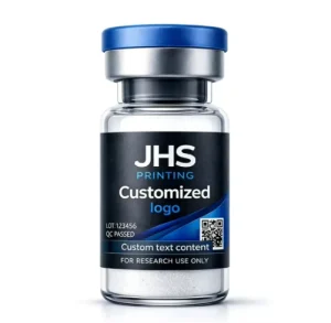 3ml 5ml 10ml Peptide Powder BOPP Roll Glossy Personalized Labels for Glass Vial Packaging Spot UV Holographic Vinyl