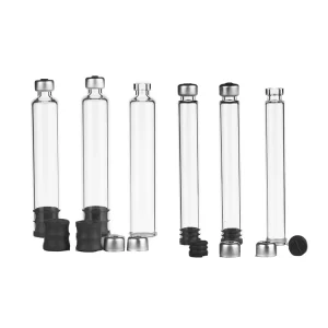 3ml Borosilicate Glass Sterile Empty Cartridge with Rubber Stopper and Screen Printing for Weight Loss