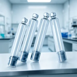 3ml Borosilicate Glass Vial with Aluminum Lid for Liquid Pharmaceutical Packaging