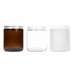 3oz/8oz Candle Glass Jar with Screw Lids for Essential Oil, Home Fragrance, and Air Freshener