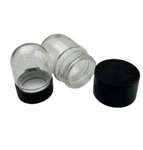 3oz Flower Packaging Child Proof Dome Glass Jar with Child Resistant Lid