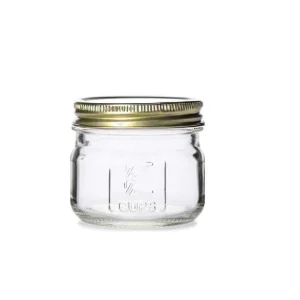 4 Ounce Glass Regular Mouth Square Mason Canning Jars