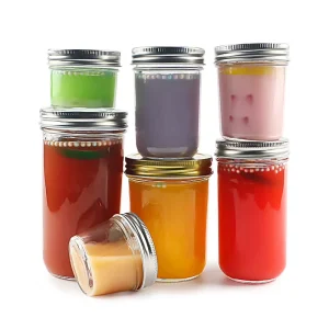 4 oz 200 ml 8 oz 10 oz 12 oz 16 oz 620 ml 720 ml Wide Mouth Glass Mason Jar with Metal Screw Lid