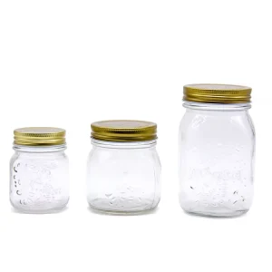 4 oz 5 oz 8 oz 16 oz 24 oz 32 oz Flint Wide Mouth Glass Mason Canning Jar for Food Storage