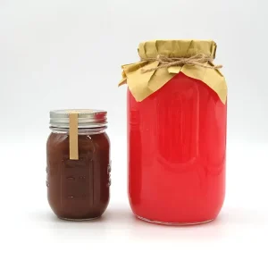 4 oz 8 oz 16 oz Clear Wide Mouth Glass Mason Canning Food Storage Jar with Metal Lid