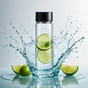 400ml 500ml 750ml 800ml or Custom Voss Shape Water Glass Bottle for Milk Tea Juice Bottle Pet Beverage Bottle