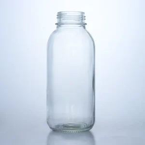400ml Round Glass Water Bottle for Juices 350ml 8oz 250ml Milk Coffee Tea Glass Beverage Containers With Screw Cap