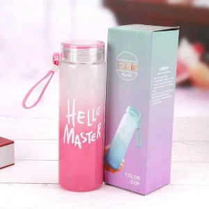 400ml Travel Glass Water Bottle Lemon Cup Luxury Hight Quality Sport Sipmle Creative Drink Gym Water Bottle