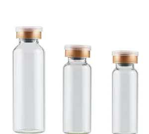 400pcs Packed 22*115mm 116mm 120mm Glass Tube Glass Bottles With Screw Metal Aluminium Cap