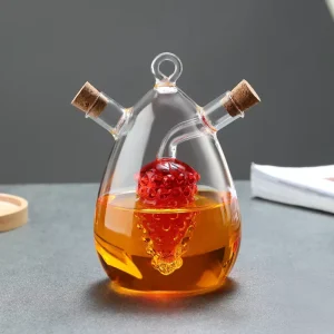 41Years Factory New Grape Style Glass Oil Pot High Quality Glass Oil Bottle Glass Oil Dispenser 40 500ml Capacity