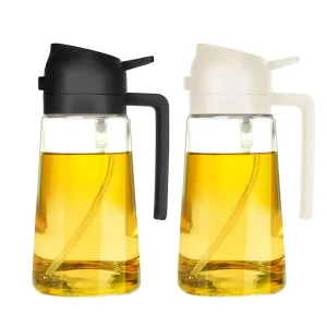 41Years Factory New Style Glass Jar High Quality Thick Glass Oil Bottle Glass Oil Dispenser 470ml Capacity