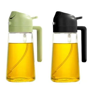 470ml Glass 2-in-1 Olive Oil Spray Bottle and Dispenser