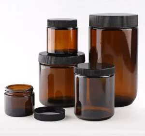 4Lab 60 100 250 500 1000ml Brown Glass Bottle Soil Sampling Sample Bottle Wide Mouthed Bottle
