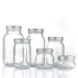 4oz 8oz 10oz 12oz 16oz 32oz Wide Mouth Glass Mason Jar for Jam Canning Food Storage