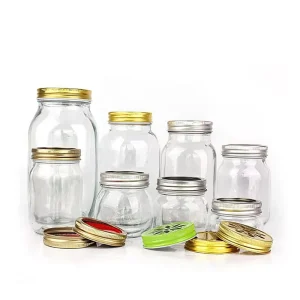 4oz 8oz 12oz 16oz 25oz 32oz Glass Mason Jars with Lid for Canning