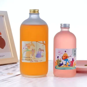 4oz 8oz 12oz 16oz 32oz Glass Honey Syrup Milk Water Bottles with Screw Caps