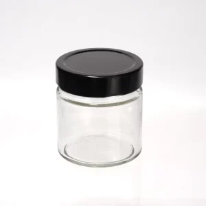 4oz 8oz 12oz 20oz Glass Jar Food Container With Deep Metal Lid for Sauce, Honey, Jam, and Pickles