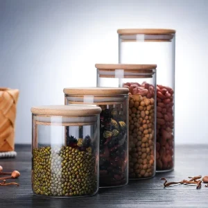 4oz 8oz 16oz Clear Wide Mouth Glass Mason Jar With Metal Lid for Canning and Food Storage