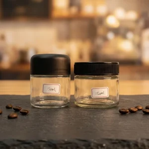 4oz Glass Jar With Child Resistant Lid for Edible and Gummy Packaging