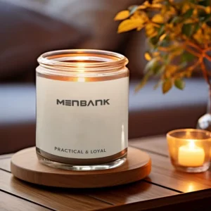 4oz Round Clear Glass Candle Jar with Lid