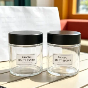 4oz to 20oz Transparent Food Grade Glass Container for Jam Honey Sauce Pickles and Dry Snacks
