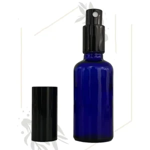 5 100ml Cobalt Blue Glass Spray Bottle with Plastic Pump Head Essential Oil Glass Bottle with Dropper