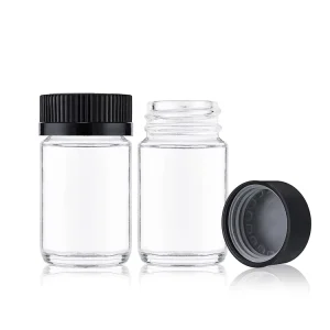 5 Pack Airtight Glass Jars with Child Proof Lids