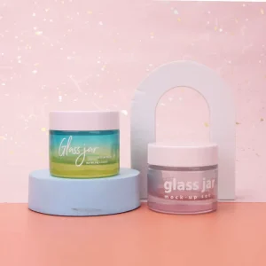 50 g Glass Skincare Cosmetic Cream Jar with Plastic Lid