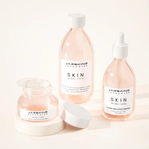 50 ml, 100 ml, and 200 ml Round Dropper Glass Skincare Bottles