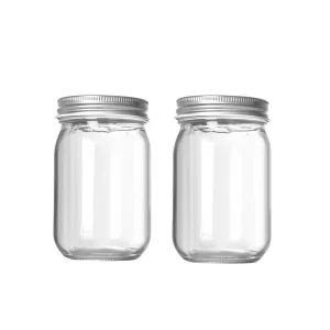 500 ml Wide Mouth Glass Mason Jar with Lid for Canning, Jam and Pickles